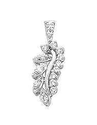 Platinum Diamond Cluster Pendant - 0.40 Ct. -- LIFETIME WARRANTY