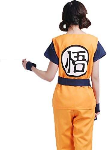 Cosers Anime Dragon Ball Z GoKu Cosplay Costume Set Fancy Party clothing (2XL, Wu word)