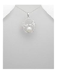 Butterfly CZ Pendant Necklace In 92.5 Sterling Silver