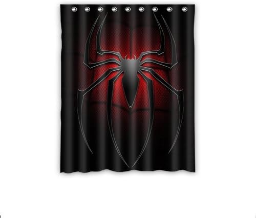 Cozy Spider-Man Window Curtains/drape/panels/treatment Polyester Fabric Office/Home/Bedroom Decor 52"x 63"