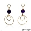 DV ITALY Wonderful Earrings With 10.70ctw Genuine Amethysts Beautifully Designed in 925 Sterling silver. Total item weight 6.8g Length 55mm