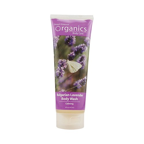 Organics Body Wash Bulgarian Lavender Desert Essence 8 oz Liquid