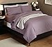 Amazon Brand – Pinzon Lightweight Cotton Flannel Duvet Cover - Full/Queen, Lavender