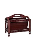 Powell Contemporary Merlot Magazine Rack