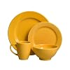 Waechtersbach Fun Factory Lemon Peel 4-Piece Place Setting, Service for 1