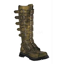Hot Sale Men'S 30 Eyelet Steel Toe Knee Boot With Steel Plates And Gear Buckles (Bronze Leather;Men's 12)