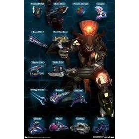 Halo 3 (Chart, Covanant) Art Poster Print - 22" X 34"