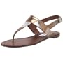 Steve Madden Women's Shuttle Slingback Thong Sandal,Metal Multi,10 M US