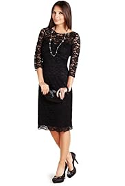 Floral Lace Shift Dress