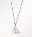 Harry Potter Deathly Hallows Silver Turnable Rotating Spins Alloy Necklace