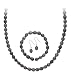 Sterling Silver Freshwater Cultured Peacock Pearl 3 piece Jewelry Set