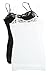 2 Pack Zenana Women's Lace Trim Cami Tank Tops Small Black, White
