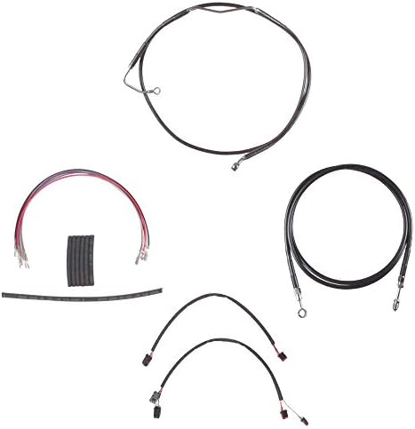 Hill Country Customs Complete Black Hydraulic Line Kit for 16" Bars 2014 & Up Harley-Davidson FLHX, FLHXS, FLHTCU Models w/ABS HC-CKC11916-BLK