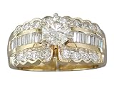 EGL Certified 1.36ct Diamond Engagement Ring 14kt Yellow Gold