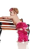 Mia Belle Baby Ruffled Lace Bloomers - Diaper Covers and Leg Warmers Matching Baby Set