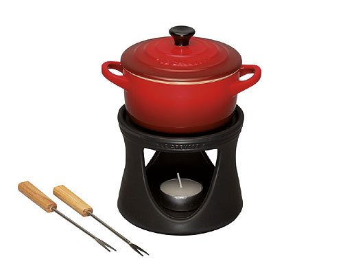 Le Creuset Mini-Fondue-Set -Schokoladen-Fondue- 