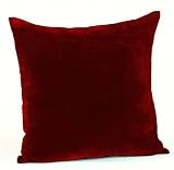 Jovi Home Velvet Cushion, Berry