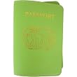 Baekgaard Leather Apple Green International genuine leather embossed passport holderr