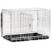 Precision Pet Two-Door Great Crate, Medium/Large 4000, 36 x 23 x 25", Chrome