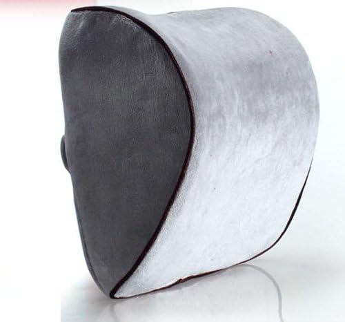 Love Home High-Quality D-shape Car pillow - Therapeutic Memory Foam Neck Pillow/Neck Support Pillow, -with WASHABLE Soft Microfiber Pillowcase - Excellent Neck and Shoulder Support - The Ultimate in Comfort (Light Gray)