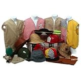 Boys Dressup Halloween Costume Party Hat Trunk 18 pc