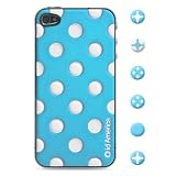 id America iPhone4S,iPhone4用 3D保護シール Cushi Dot Blue csi404BLU id America iPhone4S,iPhone4用 3D保護シール Cushi Dot Blue csi404BLU