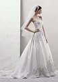 Davids Bridal Wedding Dress Mikado Ball Gown With Beaded Appliques Style Cwg436