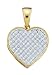 The Golden Heart Diamond Pendant-10K Yellow Gold .25 Carat Total Weight Sparkling Diamond Heart