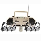 6-Person Wireless Cassette / Recorder Listening / Learning Center For School Teachers / Students - Califone 2395IRPLC-6