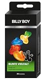 Produkt-Bild: Billy Boy Bunte Vielfalt Kondome, Sortiment aus farbigen, perlgenoppten, farbig-aromatisierten und extra feuchten Kondomen, 24er Packung, 24 Kondome