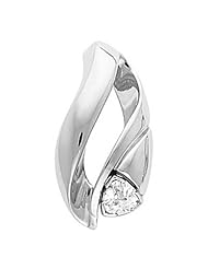 14K White Gold Diamond Pendant/Slide - 0.40 Ct. -- LIFETIME WARRANTY