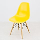 Eames サイドシェルチェアDSW(ダイニング・サイドチェア・ウッドベース) イエロー
