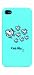 Case scenario KEITH HARING 【アメリカの代表的芸術家・キースヘリング】デザイン iPhone4/4S ケース BLUE ANGLES KH-IPH4-BA