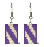 Northwestern Wildcats - NCAA Team Logo Dangler Earrings