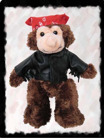 Biker Outfit fits Webkinz L'il Kinz, Ty Beanie Babies, Fluff Factory and Teenies Teddies