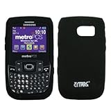 EMPIRE Black Silicone Skin Cover Case for MetroPCS Samsung Freeform 2 R360