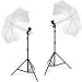 Kit DynaSun 2x W963S Cavalletto Stativo Portalampada Ombrello x Illuminatore Luci Flash Studio Video