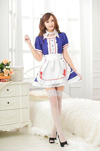 Sexy Hot Lingerie Cosplay Anime Uniform French Apron Maid Fancy Outfit Hairpin