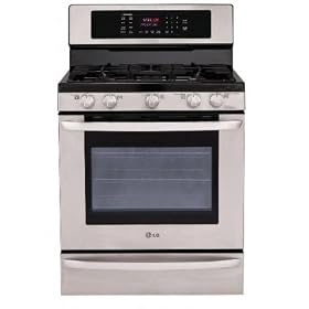 LG LRG3095ST 30 Freestanding Gas Range - Stainless Steel: Appliances