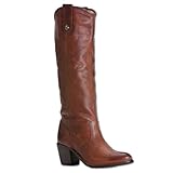 FRYE Women's Jackie Button Boot, Cognac Pressed Nubuck, 8 M US