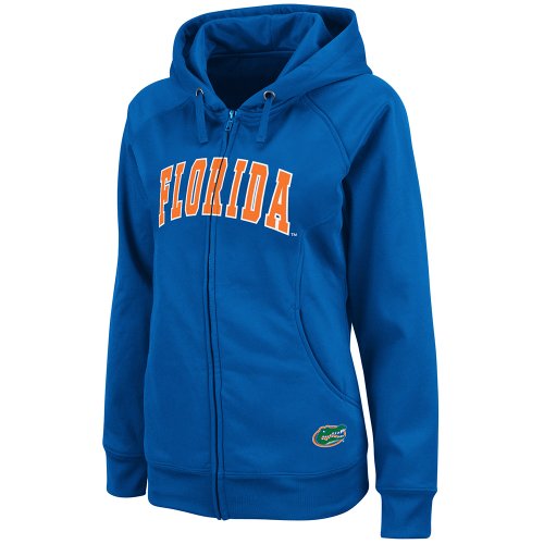 NCAA Florida Gators Fusion Full Zip Fleece Hoodie (Royal, Large)