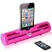 AZATOM iFlute PINK docking station speaker - Works with Apple iPod Nano - iPhone - iPod Touch / With Touch button control / Travel or Home use