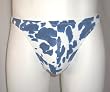 Mens Thong Swimwear Nylon/Lycra Blue Pony Print