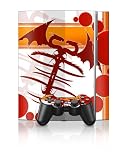 Playstation 3 Skin (ps3) Plus Two Matching Controller Skins* Drakko