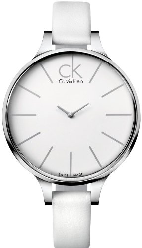 Calvin Klein Damen-Uhren Glow Wei&szlig; K2B23101