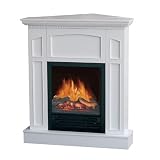 Flametec 750W/1500W Electric Fireplaces Heater 769C-32BWH,White