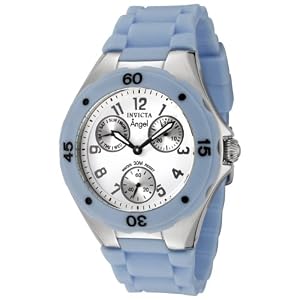 Invicta Women\’s 0735 Angel Collection Blue Polyurethane Watch