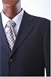 Men's Super 120's Navy 100% Virgin Wool Super Straited Blazer