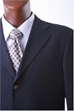 Men's Super 120's Navy 100% Virgin Wool Super Straited Blazer