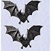 Gothic Medieval sinister Vampire Bats Wall Sculptures (set of 2)